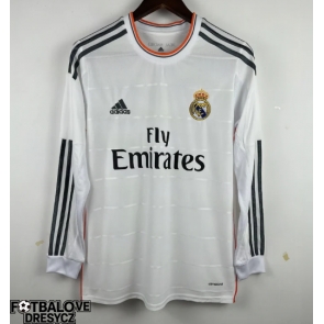 Real Madrid 2013-2014 Retro Domácí Dres Dlouhý Rukáv Real Madrid 2013-2014 Retro Domácí Dres Dlouhý Rukáv